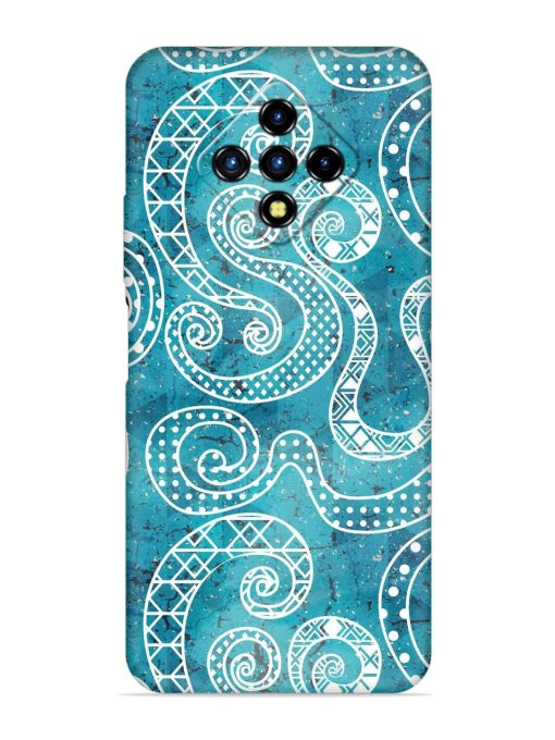 Vintage Curved Seamless Embossed Soft Silicone Case for Infinix Zero 8I