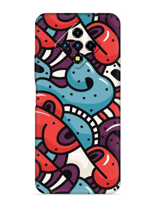 Seamless Backdrop Colorful Embossed Soft Silicone Case for Infinix Zero 8I