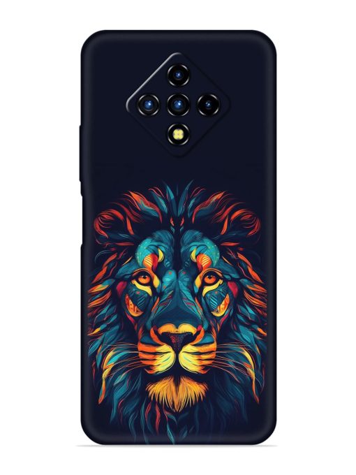 Colorful Lion Embossed Soft Silicone Case for Infinix Zero 8I