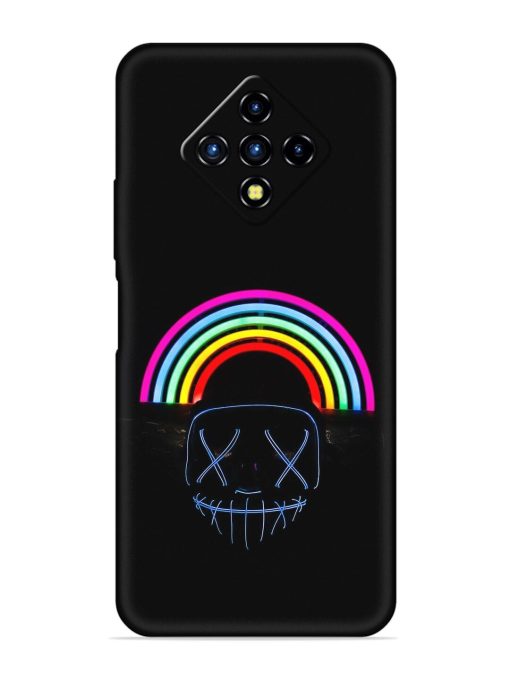 Mask Rainbow Embossed Soft Silicone Case for Infinix Zero 8I