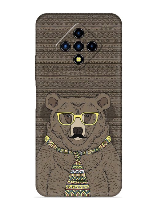 Grizzly Bear Embossed Soft Silicone Case for Infinix Zero 8I