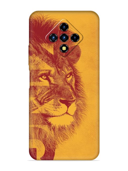 Gold Lion Crown Art Embossed Soft Silicone Case for Infinix Zero 8I