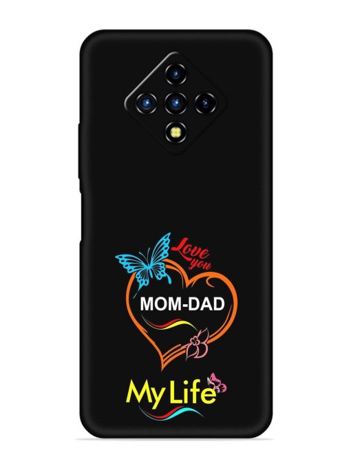 Love You Mom Dad Embossed Soft Silicone Case for Infinix Zero 8I