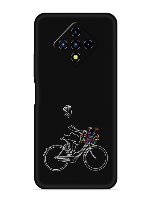 Minimalist Cycle Art Embossed Soft Silicone Case for Infinix Zero 8I