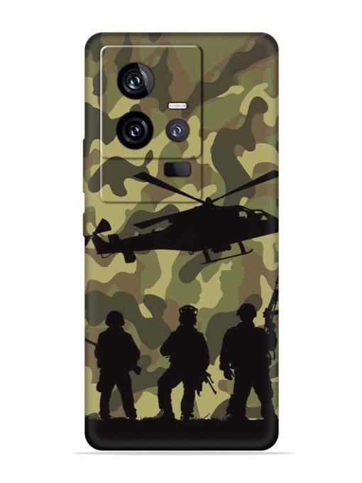 Army Heros Embossed Soft Silicone Case for Iqoo 11 (5G) Zapvi