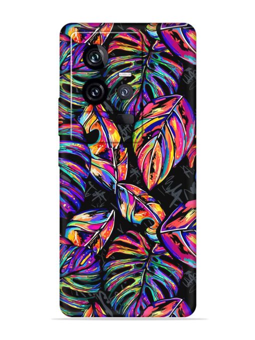 Tropical Seamless Vector Embossed Soft Silicone Case for Iqoo 11 (5G) Zapvi