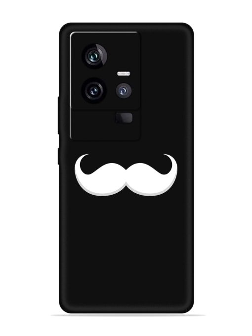 Mustache Vector Embossed Soft Silicone Case for Iqoo 11 (5G) Zapvi