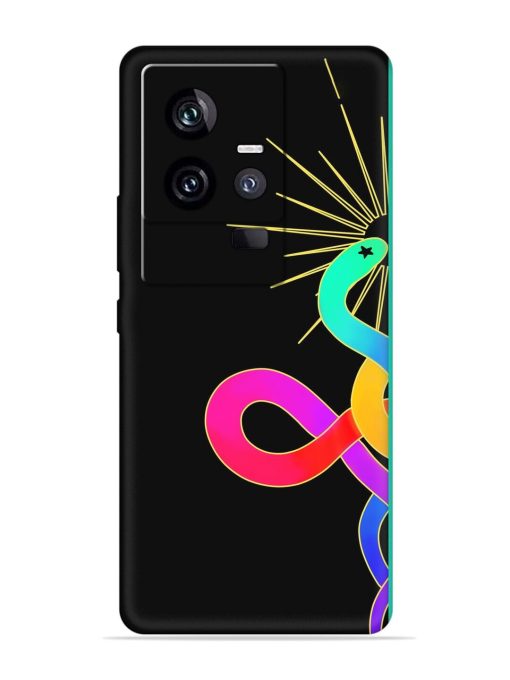 Art Geometric Abstraction Embossed Soft Silicone Case for Iqoo 11 (5G) Zapvi