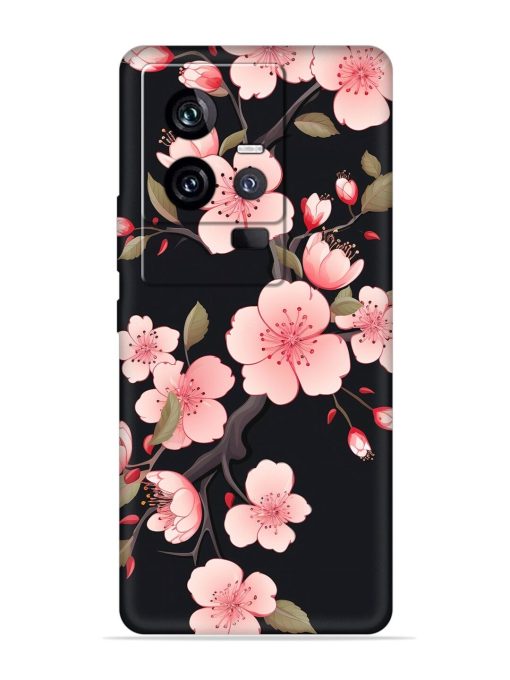 Cherry Blossom Embossed Soft Silicone Case for Iqoo 11 (5G) Zapvi