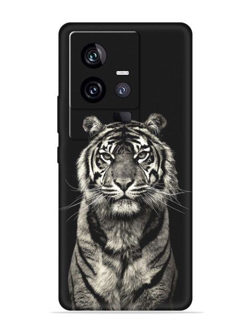 Tiger Art Embossed Soft Silicone Case for Iqoo 11 (5G) Zapvi