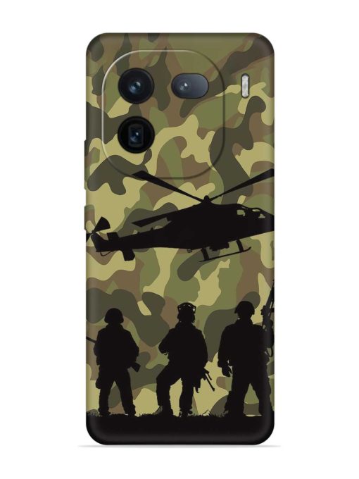 Army Heros Embossed Soft Silicone Case for Iqoo 12 (5G)