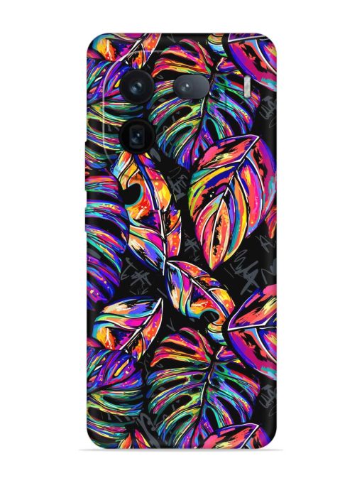 Tropical Seamless Vector Embossed Soft Silicone Case for Iqoo 12 (5G)