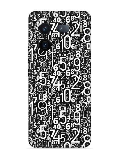 Many Numbers Different Embossed Soft Silicone Case for Iqoo 12 (5G) Zapvi