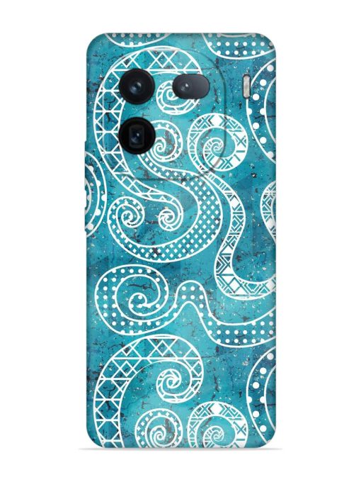 Vintage Curved Seamless Embossed Soft Silicone Case for Iqoo 12 (5G) Zapvi