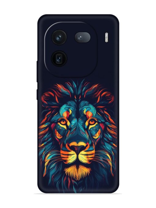 Colorful Lion Embossed Soft Silicone Case for Iqoo 12 (5G) Zapvi