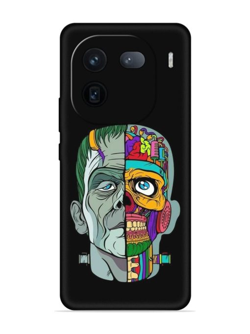 Men Vs Skull Embossed Soft Silicone Case for Iqoo 12 (5G) Zapvi