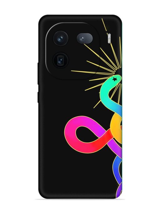 Art Geometric Abstraction Embossed Soft Silicone Case for Iqoo 12 (5G)