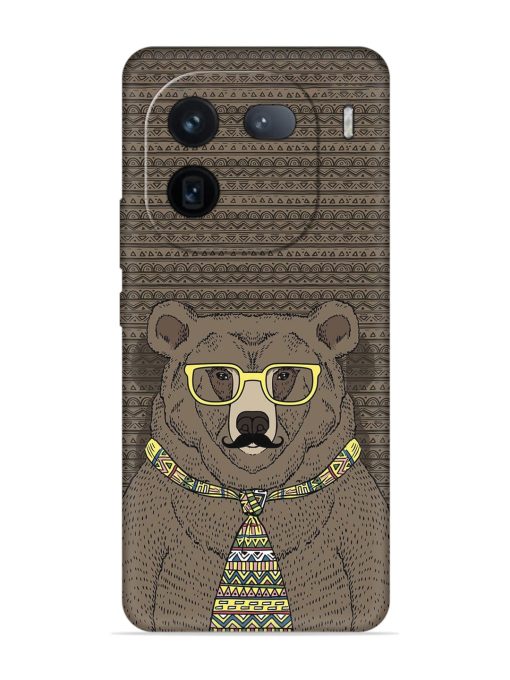 Grizzly Bear Embossed Soft Silicone Case for Iqoo 12 (5G) Zapvi