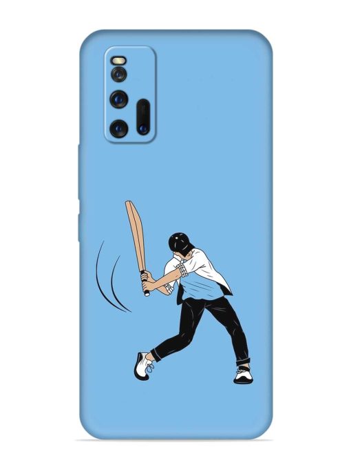 Cricket Gully Boy Embossed Soft Silicone Case for Iqoo 3 Zapvi