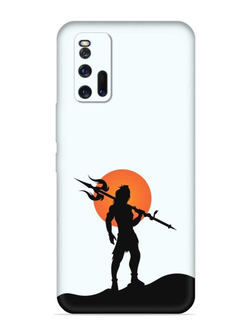 Lord Mahadev Trendy Embossed Soft Silicone Case for Iqoo 3 Zapvi