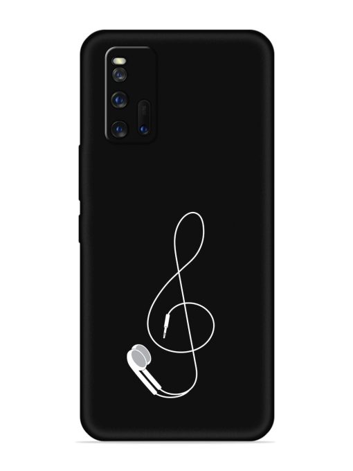 Music Earphone Vector Embossed Soft Silicone Case for Iqoo 3