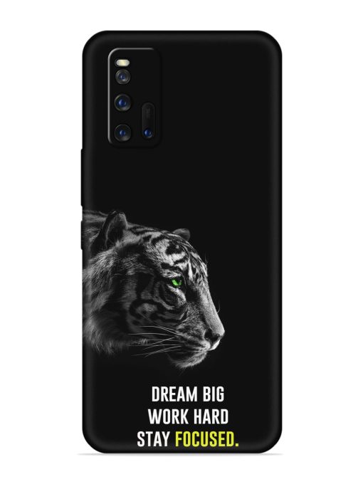 Dream Big Work Hard Embossed Soft Silicone Case for Iqoo 3 Zapvi