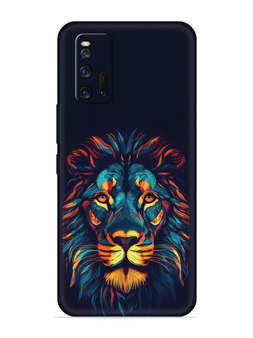 Colorful Lion Embossed Soft Silicone Case for Iqoo 3 Zapvi