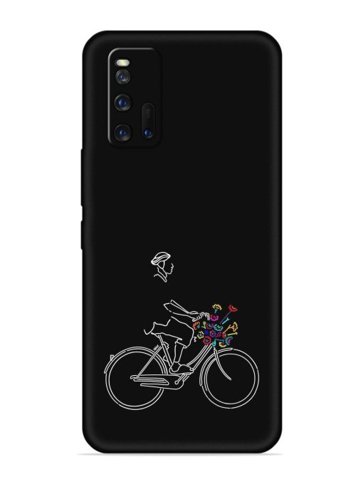 Minimalist Cycle Art Embossed Soft Silicone Case for Iqoo 3 Zapvi