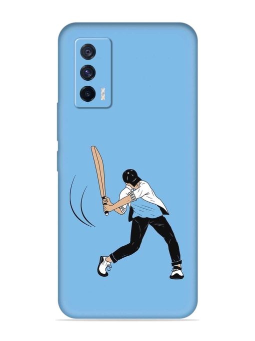 Cricket Gully Boy Embossed Soft Silicone Case for Iqoo 7 (5G) Zapvi