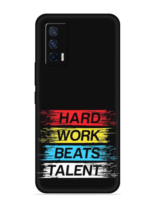 Hard Work Beats Embossed Soft Silicone Case for Iqoo 7 (5G) Zapvi