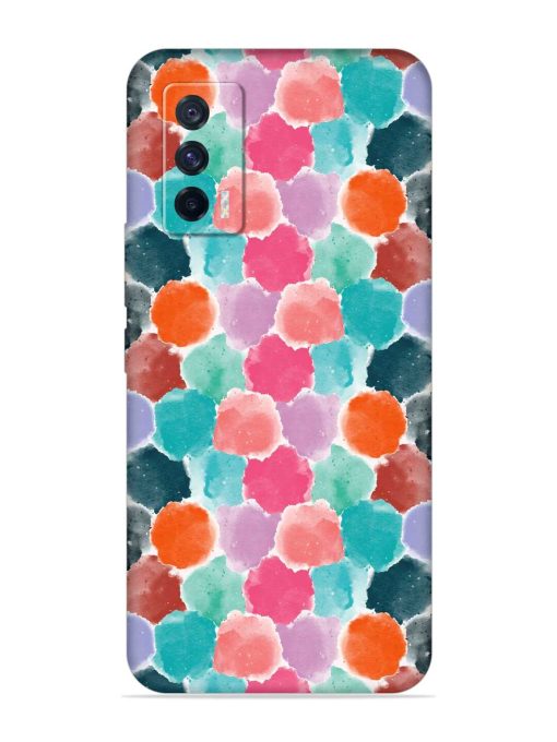 Colorful Seamless Pattern Embossed Soft Silicone Case for Iqoo 7 (5G) Zapvi