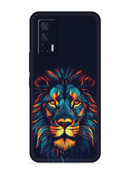 Colorful Lion Embossed Soft Silicone Case for Iqoo 7 (5G) Zapvi