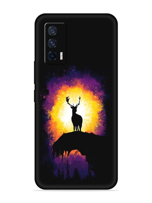 Elk Animal Art Embossed Soft Silicone Case for Iqoo 7 (5G) Zapvi