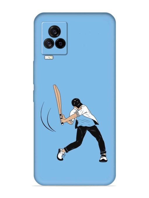 Cricket Gully Boy Embossed Soft Silicone Case for Iqoo 7 Legend (5G) Zapvi