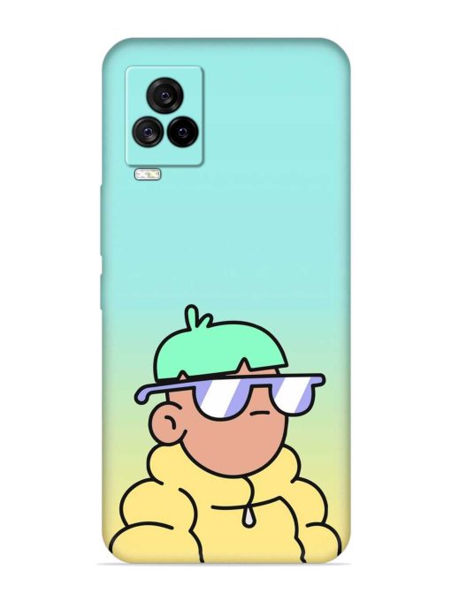 Doodles Cool Character Embossed Soft Silicone Case for Iqoo 7 Legend (5G) Zapvi