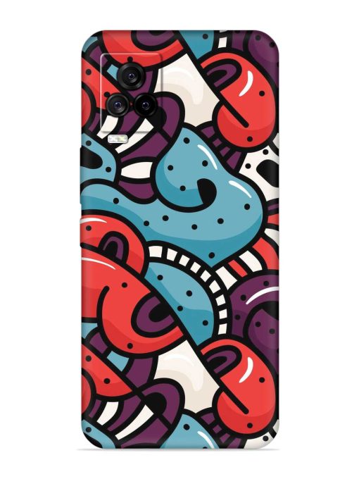 Seamless Backdrop Colorful Embossed Soft Silicone Case for Iqoo 7 Legend (5G) Zapvi