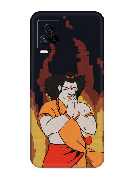 Shree Ram Vector Embossed Soft Silicone Case for Iqoo 7 Legend (5G)