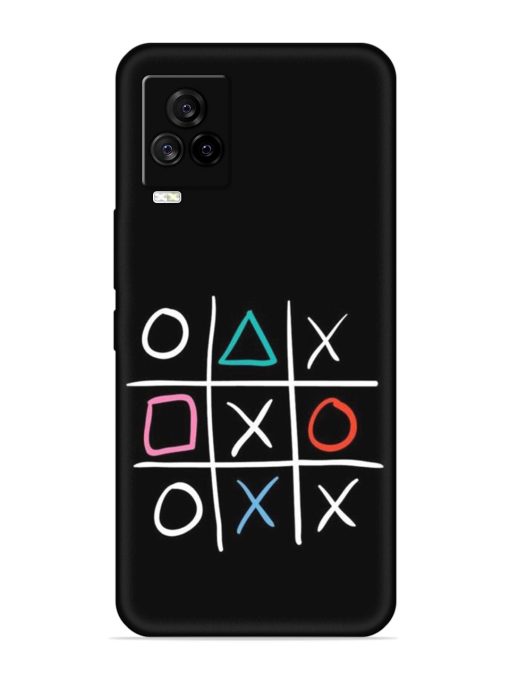 Super Neon Tic-Tac-Toe Embossed Soft Silicone Case for Iqoo 7 Legend (5G) Zapvi