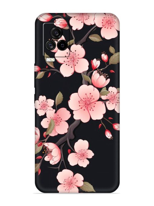 Cherry Blossom Embossed Soft Silicone Case for Iqoo 7 Legend (5G) Zapvi