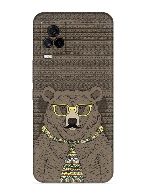 Grizzly Bear Embossed Soft Silicone Case for Iqoo 7 Legend (5G)