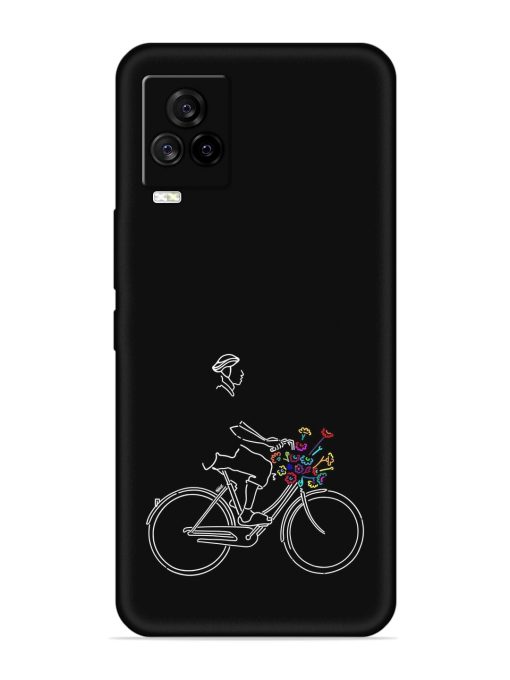 Minimalist Cycle Art Embossed Soft Silicone Case for Iqoo 7 Legend (5G) Zapvi