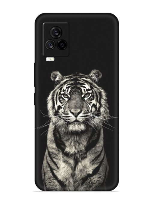 Tiger Art Embossed Soft Silicone Case for Iqoo 7 Legend (5G)