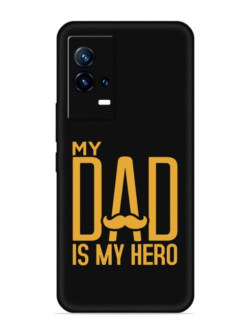 My Dad Is My Hero Embossed Soft Silicone Case for Iqoo 9 (5G) Zapvi