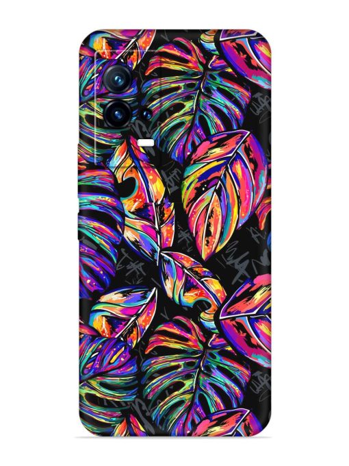 Tropical Seamless Vector Embossed Soft Silicone Case for Iqoo 9 (5G) Zapvi