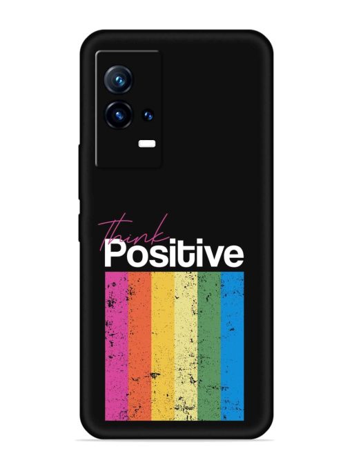 Think Positive Typography Embossed Soft Silicone Case for Iqoo 9 (5G) Zapvi