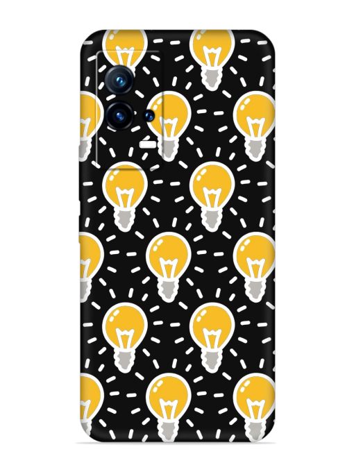 Light Bulb Seamless Embossed Soft Silicone Case for Iqoo 9 (5G)