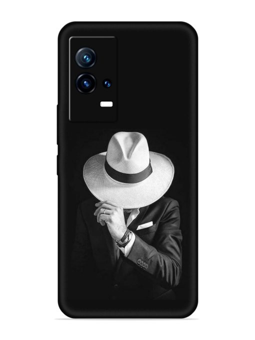 Men Under Hat Embossed Soft Silicone Case for Iqoo 9 (5G)