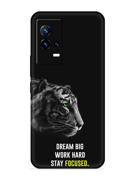 Dream Big Work Hard Embossed Soft Silicone Case for Iqoo 9 (5G) Zapvi