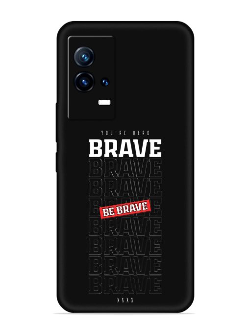 Be Brave Embossed Soft Silicone Case for Iqoo 9 (5G)