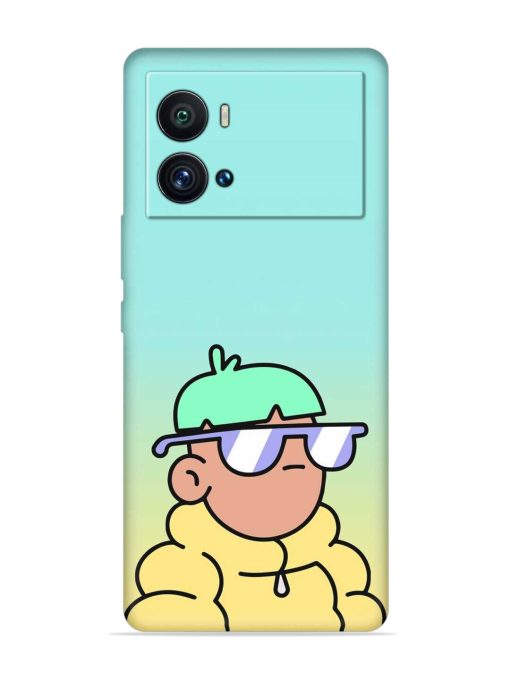 Doodles Cool Character Embossed Soft Silicone Case for Iqoo 9 Pro Zapvi